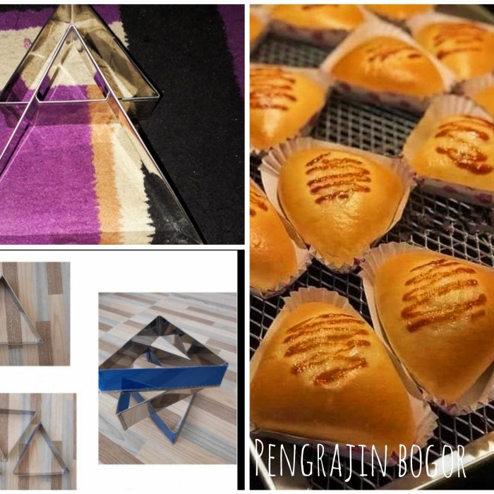 MacamKita- Cetakan ring roti segitiga 12 pcs