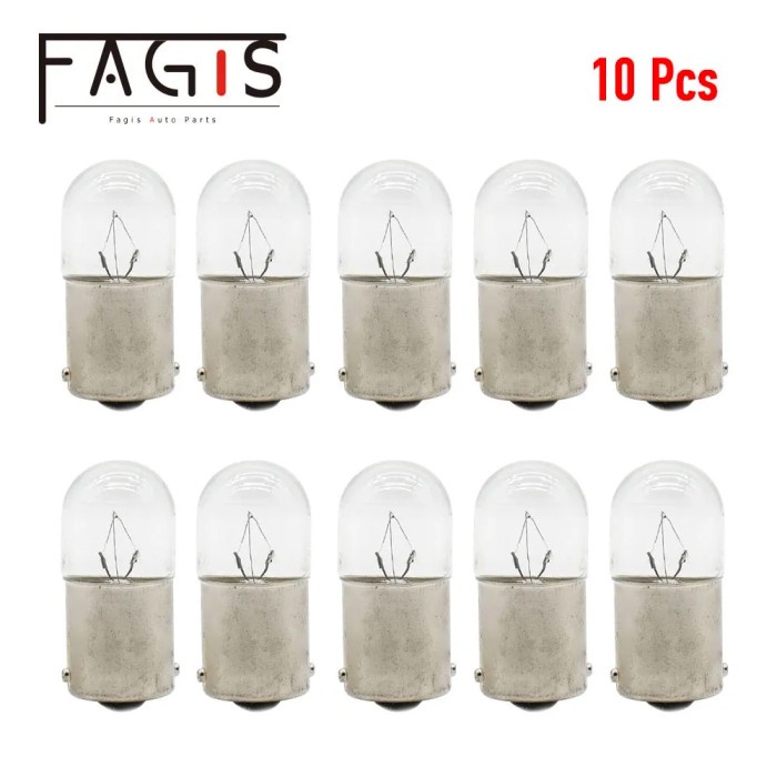 Fagis 10 Pcs Original R5W R10W 12V 24V 5W 10W T16 Car Signal Bulb