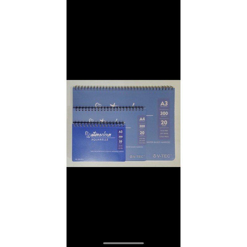 

IK! vtec water color book spiral a5 20 sheet 300 gsm wcb 532 sp