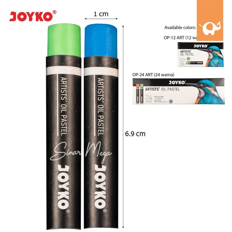 

IK! Joyko Crayon Artists Oil Pastel OP-24ART Krayon Minyak 24 Warna