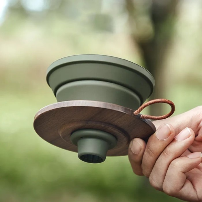 Portable Hand-made Coffee Filter Cup Set Camping Coffee Silicone