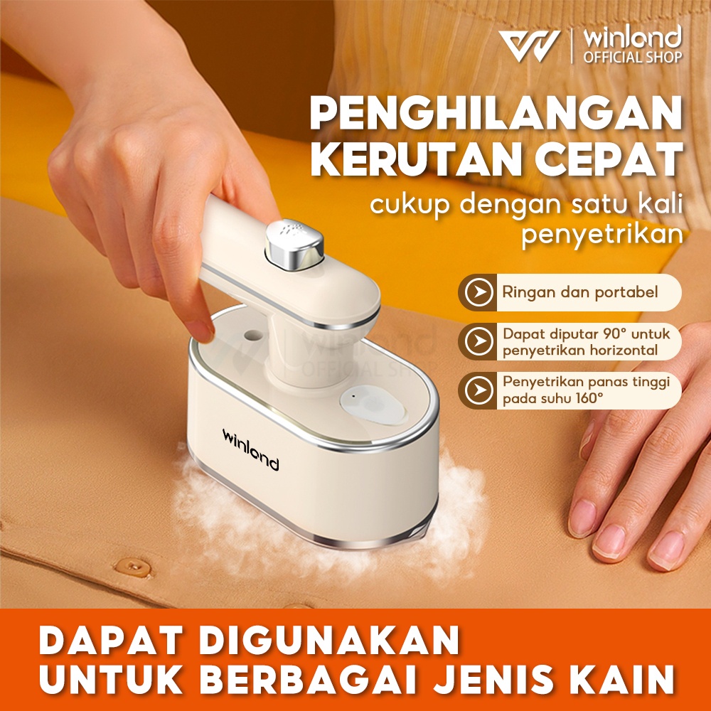 Winland Setrika Uap Vulga Setrika Mini Portable Cepat Panas Traveling Setrika Portable Setrika Mini