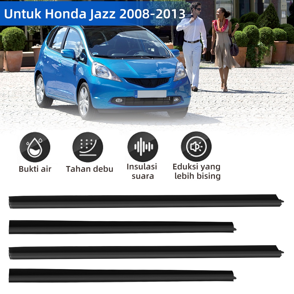 Pelipit Kaca Luar Honda Jazz Ge8 2008-2013 Weather strip Pelipit Kaca Honda Karet Pelipit Honda Jazz