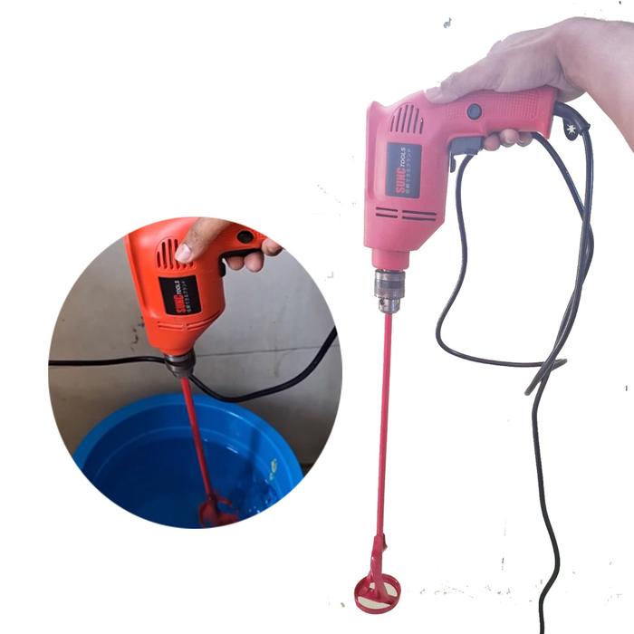 Mesin Bor + Alat Pengaduk Adonan Cat Terigu Kue Donat Tepung Tepung Mixer Sabun Laundry Ku Lirik