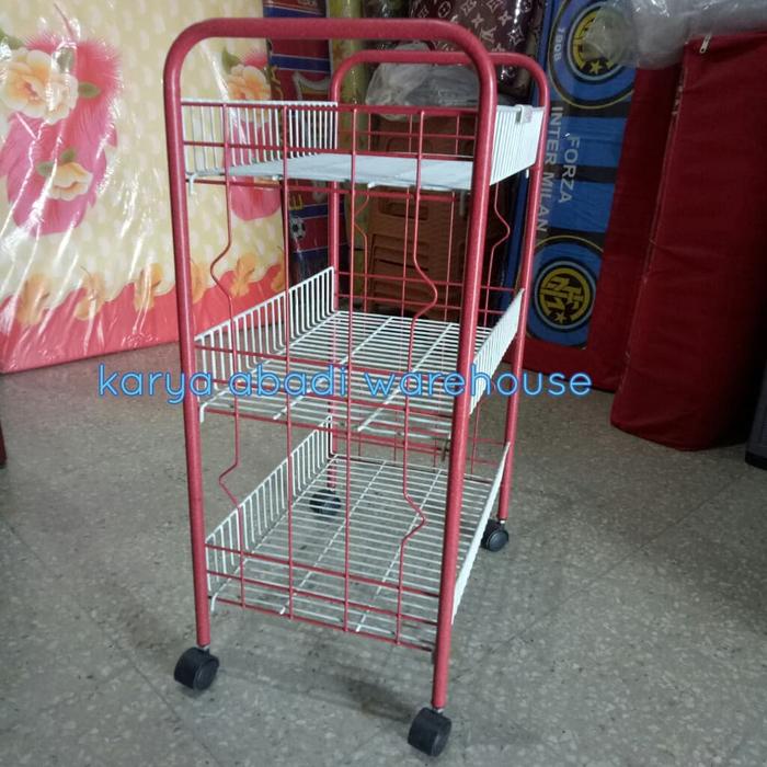 RAK BESI SERBAGUNA RAK SALON / RAK BESI MASTER SUSUN 3 / MASTER PE 033