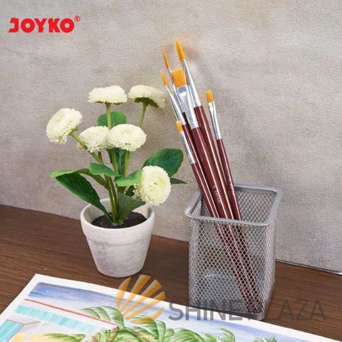 

IK! Kuas Lukis Cat Air Minyak Akrilik Poster Joyko Flat BR-4 - Watercolor Acrylic Paint Brush 1 Set