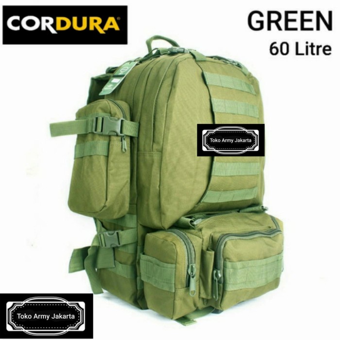 Ransel Army Gunung Camping 3in1 Tas Anak 60L Tentara Tactical Cordura