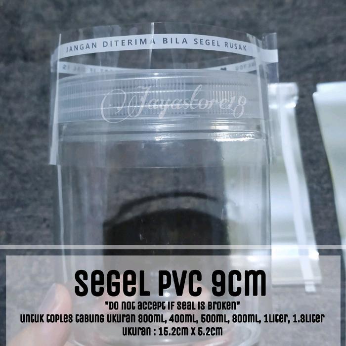 siapkirim- SEGEL PLASTIK PVC 9CM TOPLES TABUNG GROSIR TOPLES BOTOL 400ml 500ml 600ml 800ml 1liter