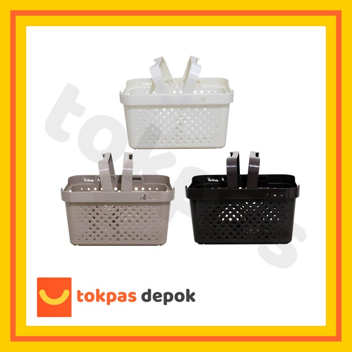 siapkirim- Keranjang Segi Luxio L Plastik Keranjang Serbaguna Hawaii 5764