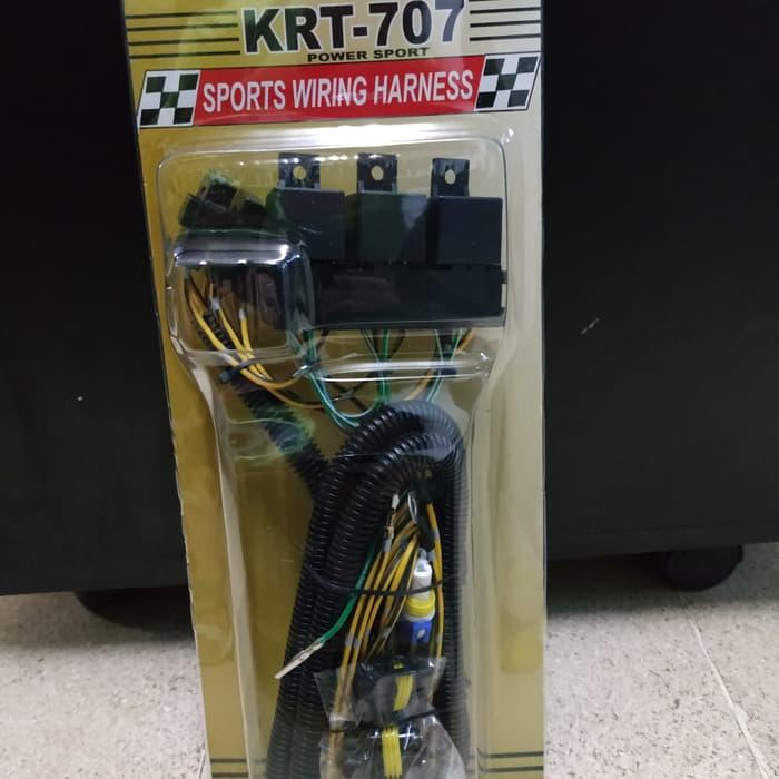 Kabel Relay Set Bosch 3 Relay 4 Lampu (Bohlam H11+Hb3)