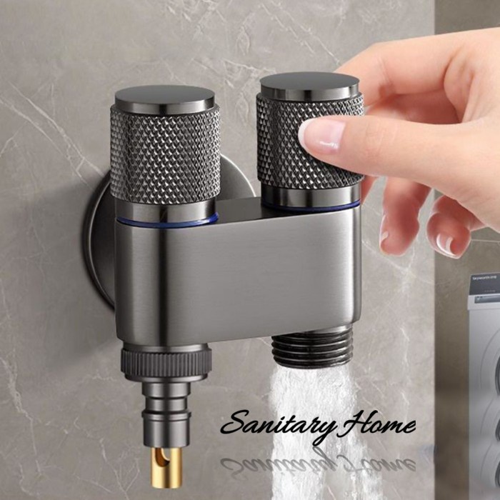 Kran mini mesin cuci jet shower closet stainless stop kran mini otomatis stopper keran air bidet