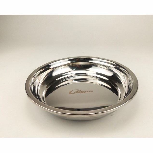 silahkan- CALYPSO Piring Stainless Nampan Bulat Stainless Steel 20 CM