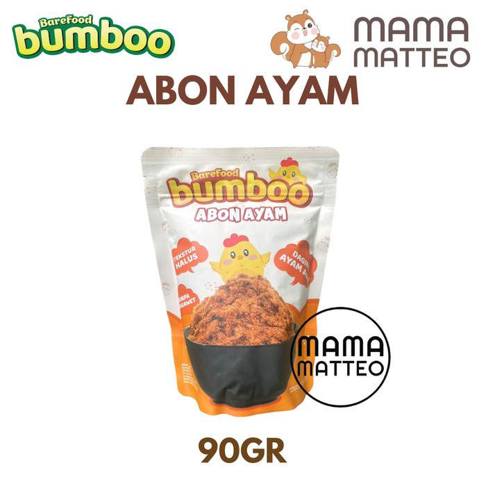 

BAREFOOD BUMBOO Abon Ayam 90gr Tanpa MSG & Pengawet / Abon Cemilan MPASI Bayi Anak & Dewasa /