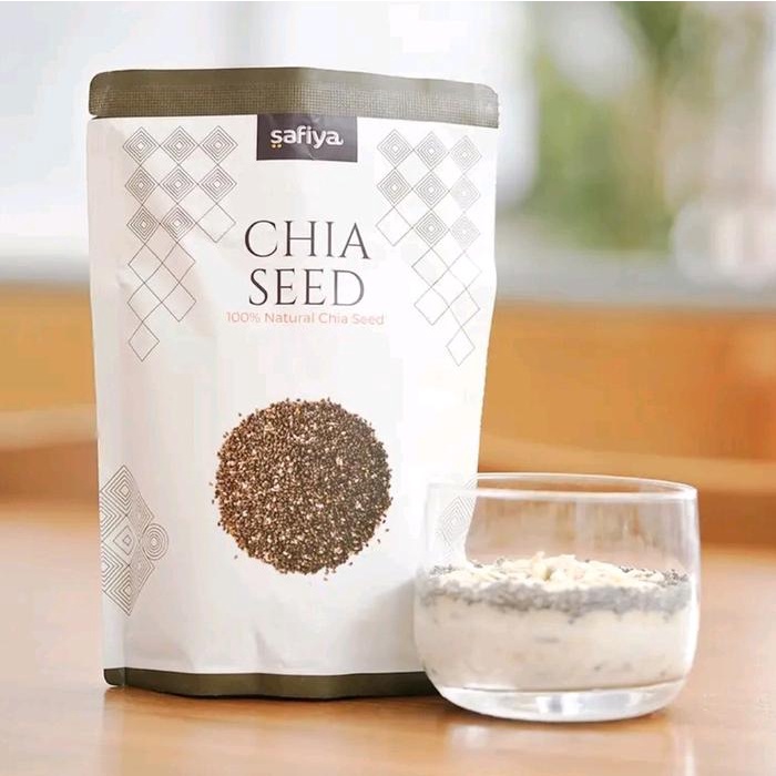 

ORGANIC BLACK CHIA SEED CHIASEED PREMIUM ORIGINAL SAFIYA 500 Gram Makanan