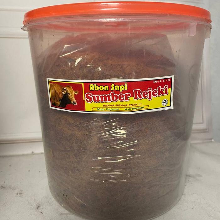 

Abon Sapi Sumber Rejeki Asli Boyolali 1 KG - Rempah Pilihan Makanan Food Snacks Bayi Spicy Pedas Msg