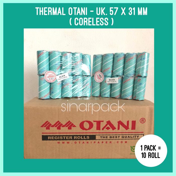 

New Kertas Kasir Thermal OTANI 57 x 31 mm / Kertas Struk Kasir / Struk EDC