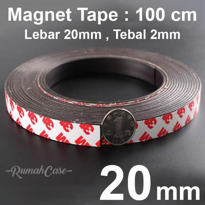 

New Magnet tape - 20mm per 1 meter double tape 3M magnetic strip meteran