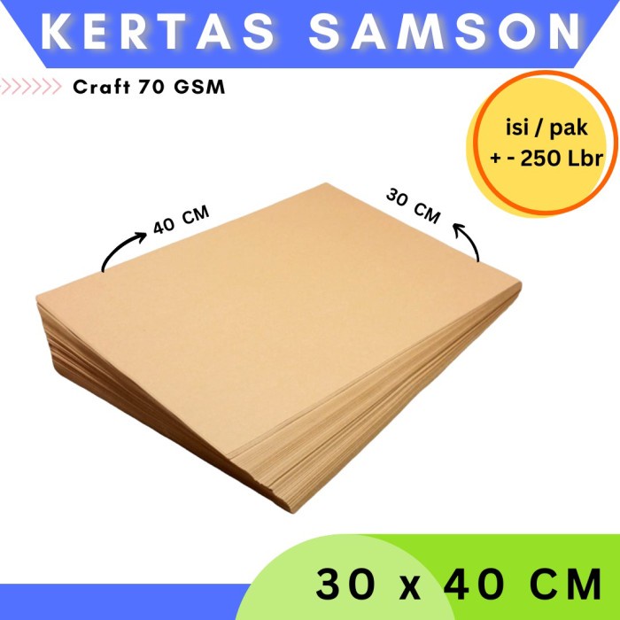 

New Kertas Samson 30x40cm