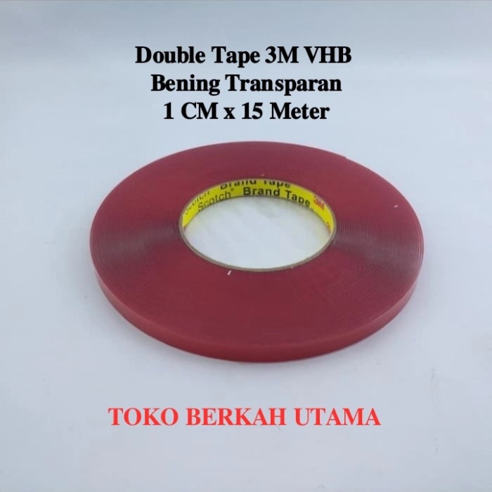 

New Double tape 3M clear bening 1 cm x 15 meter
