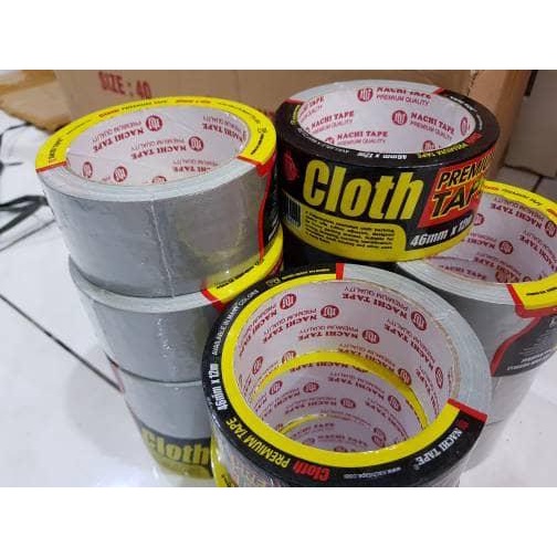 

New Cloth Tape Nachi / Lakban Kain Nachi Premium 46mm x 12m Silver Abu