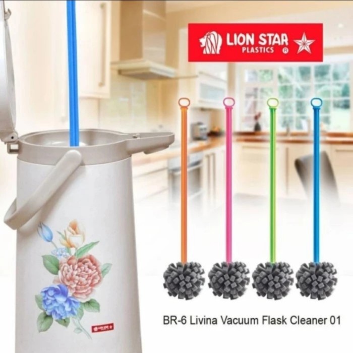 silahkan- Sikat pembersih termos dan botol minum lion star livina /sikat botol
