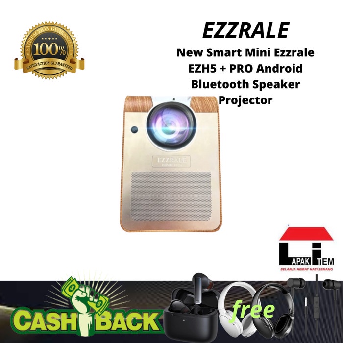 Ezzrale EZH5 Smart Mini Android Bluetooth Speaker Projector - EZH5+