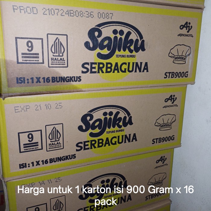 

TERLARIS! Sajiku Tepung Bumbu Serbaguna 900 Gr Kartonan
