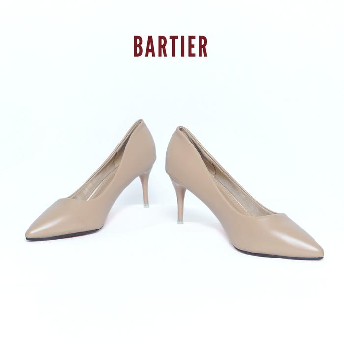 BARTIER - LINDY HEELS SEPATU KERJA WANITA DOFF SEPATU HAK WANITA NUDE HEELS 7CM