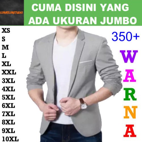 Terbaru Jas Pria Blazer Cowok Celana Rompi Dasi Abu Cerah Muda Lis Putih Suit Best Quality