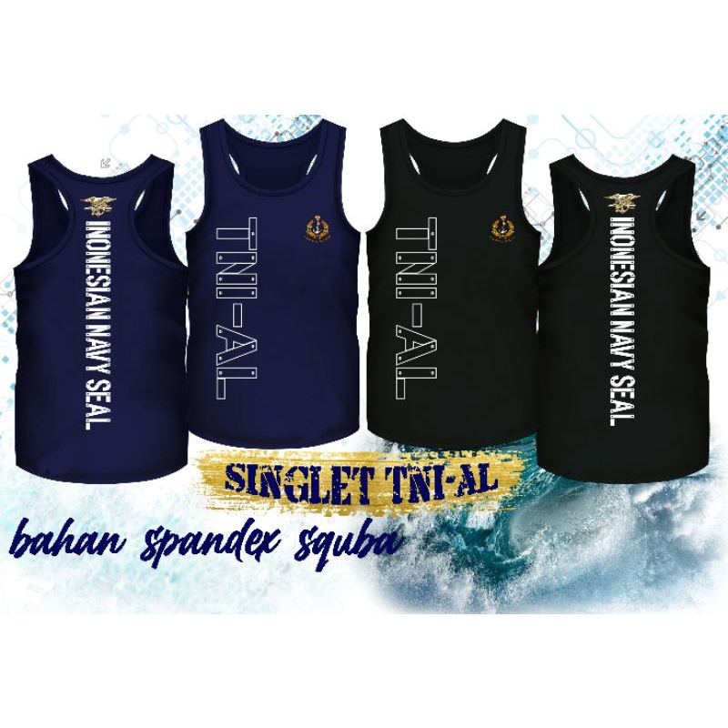 SINGLET GYM / SINGLET OLAHRAGA TNI-AL