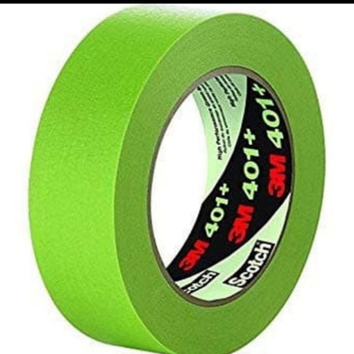 

3M 401+ MASKING TAPE HIJAU - 3M 223 - LAKBAN KERTAS 3M HIGH GREEN 10MM
