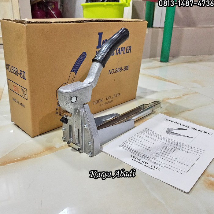 

LOCK HAND STAPLER 15MM MADE IN JAPAN / ALAT MESIN STAPLES 3515