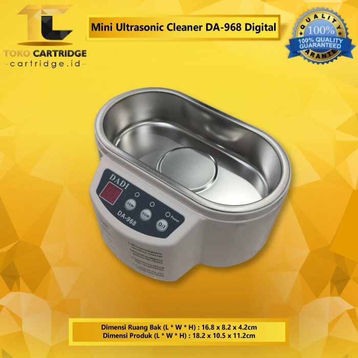 MINI ULTRASONIC CLEANER DADI DA-968 + TIMER MURAH PEMBERSIH ELEKTRONIK