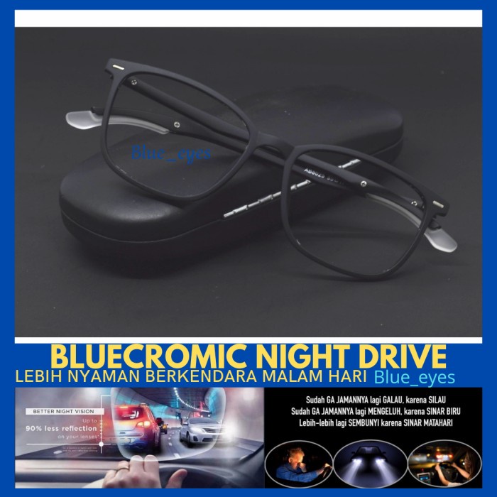 KACAMATA BLUECROMIC E-LOCK PRIA WANITA MINUS 3 IN 1 FASION