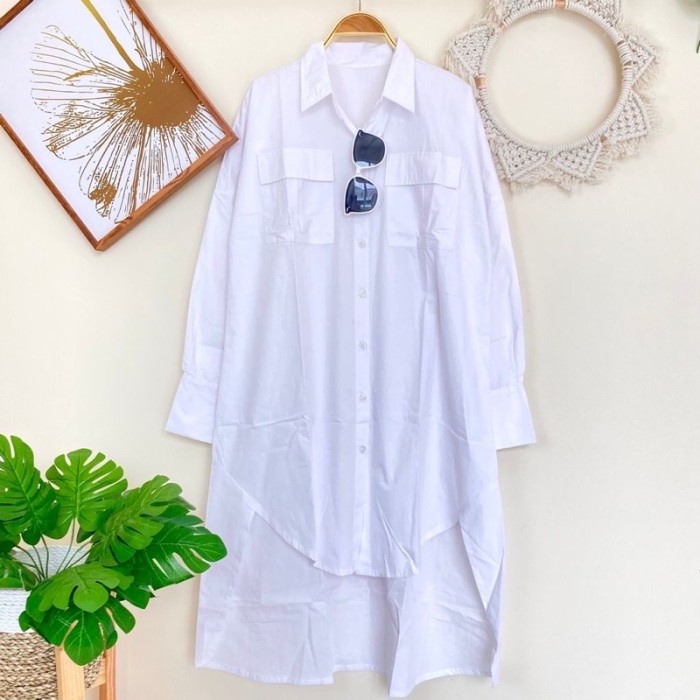 TUNIK PUTIH POLOS OVERSIZE 070/722