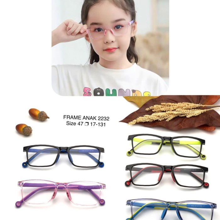 KACAMATA ANTI RADIASI ANAK LENTUR KACAMATA GAMING LENSA OPTIK BLUERAY