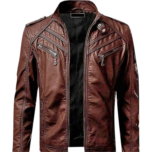 Jaket kulit pria Model Baru Si Boy Anak Jalanan Sintetis