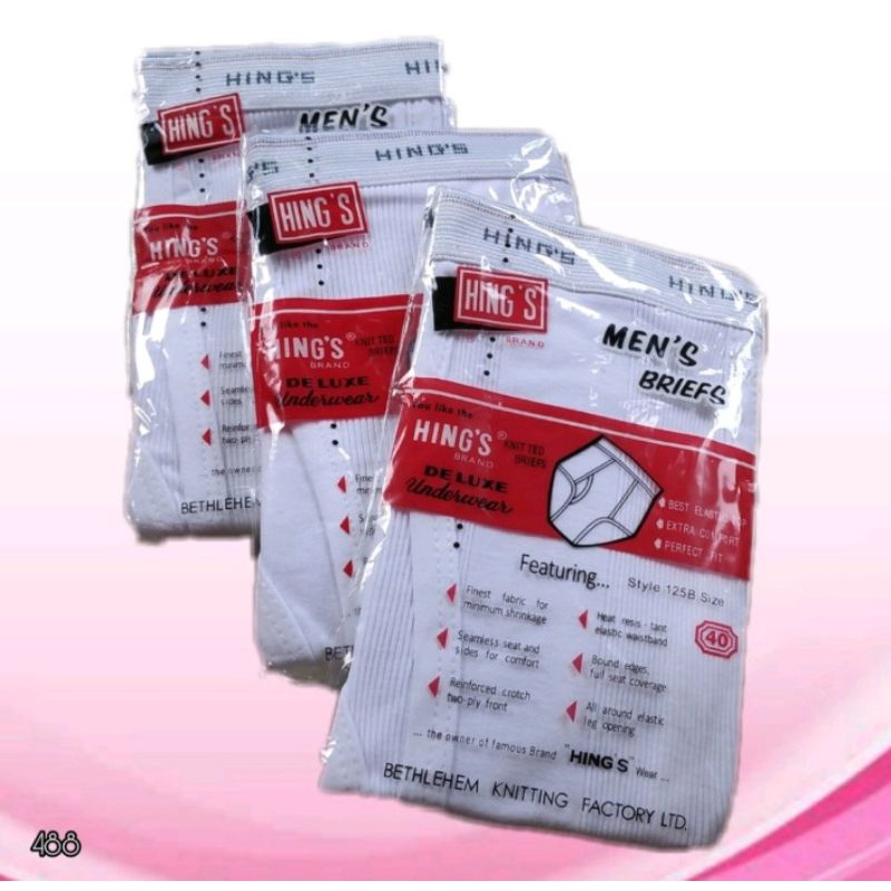 CD HING'S 125 B CELANA DALAM PRIA DEWASA BERKUALITAS HINGS ORIGINAL TERLARIS TERMURAH