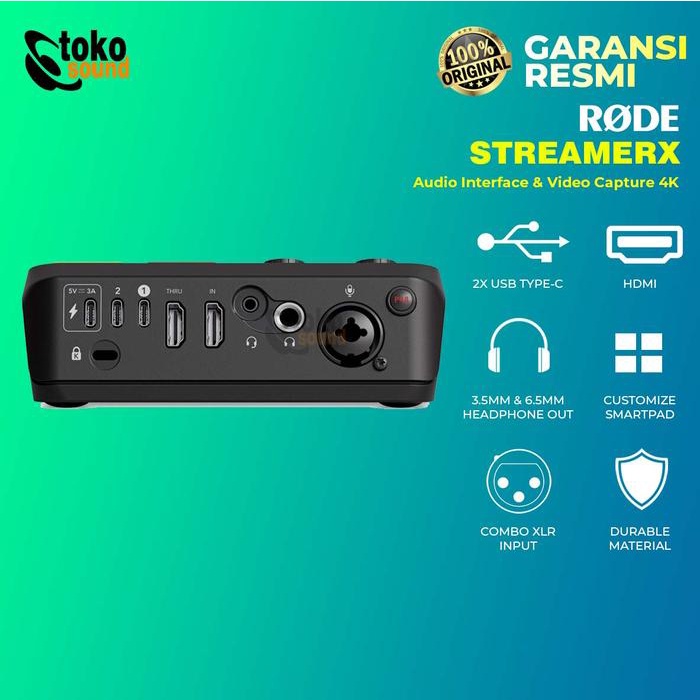Ready RODE STREAMER X Audio Interface and Video Capture Card