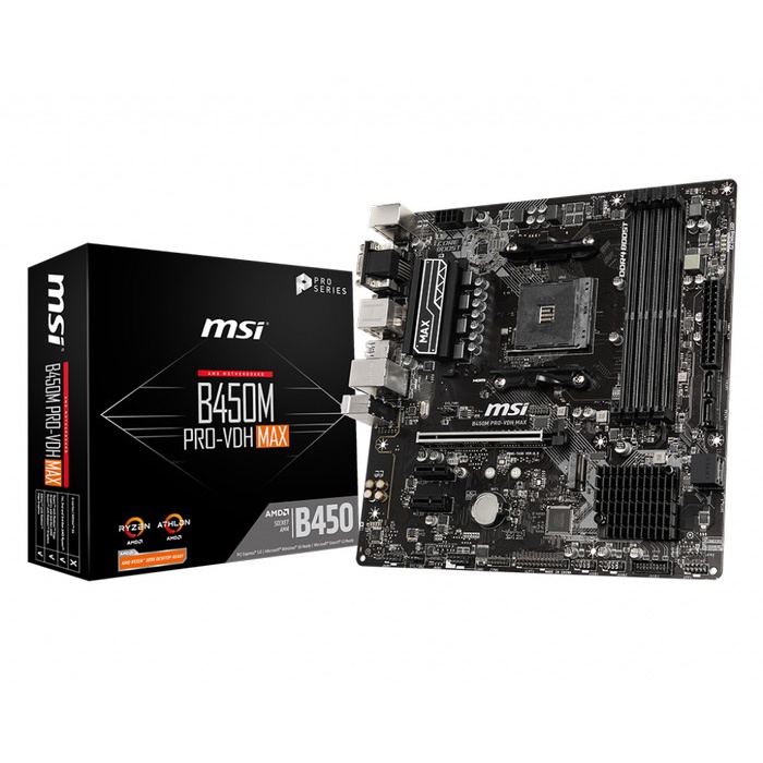 Ready MOTHERBOARD MSI B450M PRO-VDH MAX AMD AM4 - MATX - ATHLON - RYZEN