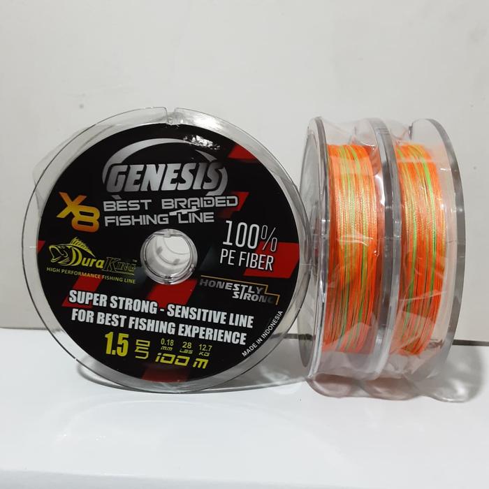 Ready Senar Pancing Duraking Genesis PE 28Lb 12.7kg 0.18mm 1.5 Connected