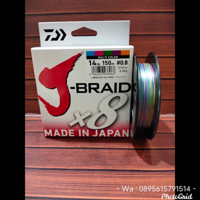 Ready Senar PE Daiwa J-Braid X8 PE 0.8 150M