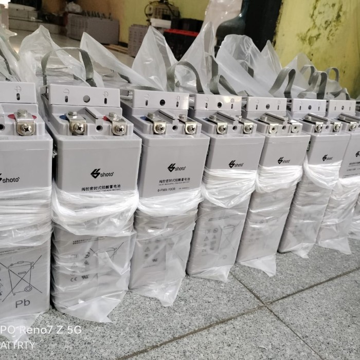 battery vrla/kering shoto 6-FMX-100B (12volt 100 ah)