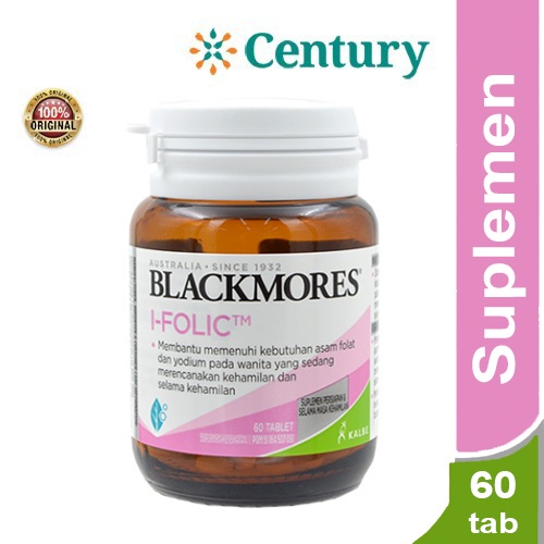 Blackmores I-Folic 60's / Asam Folat / Suplemen