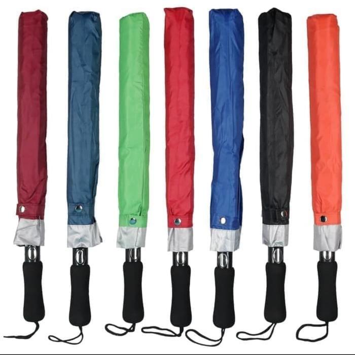 PAYUNG LIPAT 2 GOLF OTOMATIS JUMBO BESAR - Payung Besar Otomatis Buka