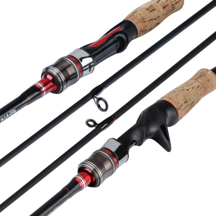 Ready Sougayilang [COD] 2 buah joran pancing 1,8M/2,1M Pancing Berputar Pengecoran Pancing Joran