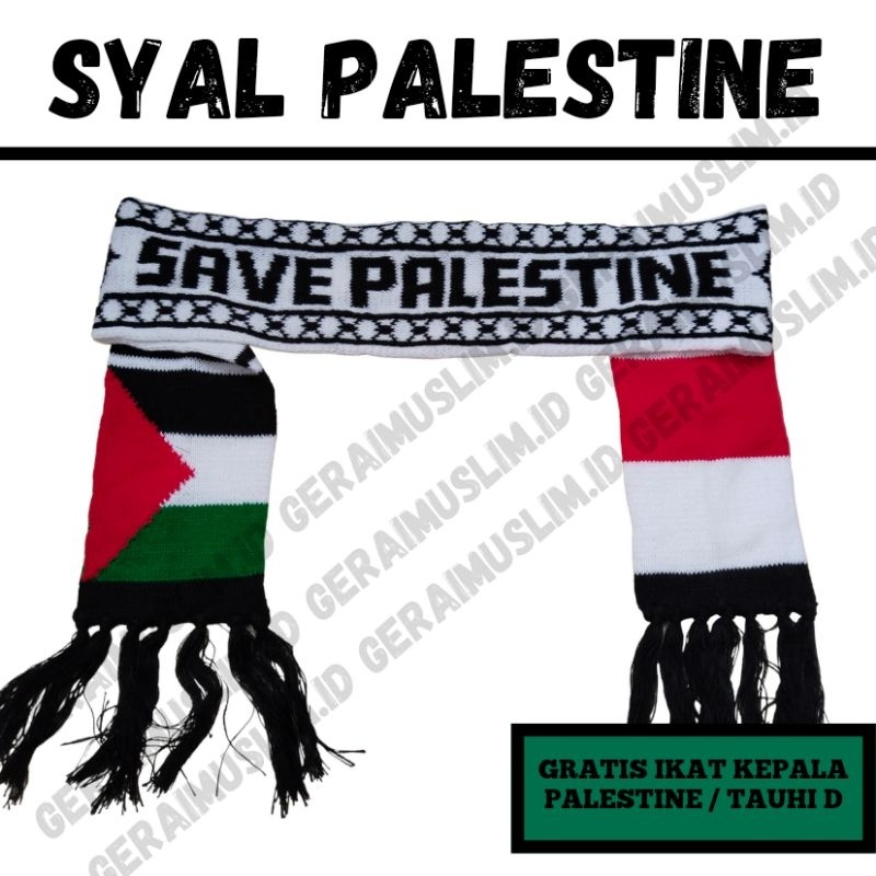 {PROMO BULAN MAULID} Syal palestina free ikat kepala I bisa cod I free ikat kepala palestine I topi
