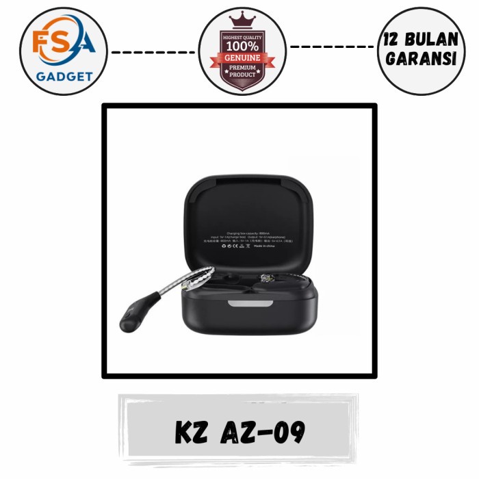 Kz AZ09 Earhook Bluetoth 5.2 Module TWS Adapter For IEM Pin B & Pin C