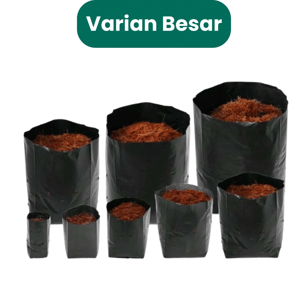1 POLYBAG TANAMAN ANEKA UKURAN BESAR BAHAN TEBAL HAPPY SHOPPING :)