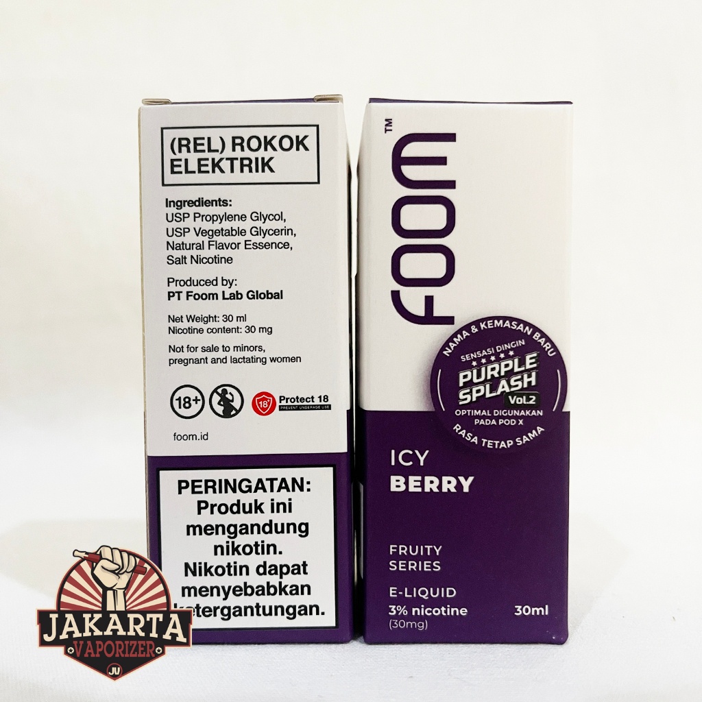 [SALT] FOOM PURPLE SPLASH V2 BERRY 30ML 30MG SALTNIC BY FOOM LAB